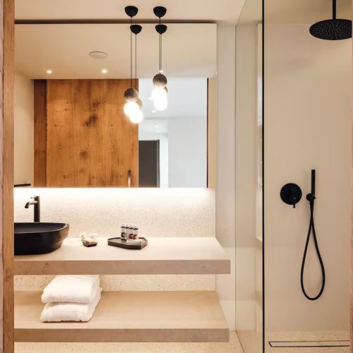 NousSantorini - Standard Room Bathroom