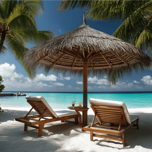shan_23279_A_tropical_beach_scene_featuring_two_wooden_lounge_fa4180c9-d261-4fc8-8f40-63c782cb40c2_3